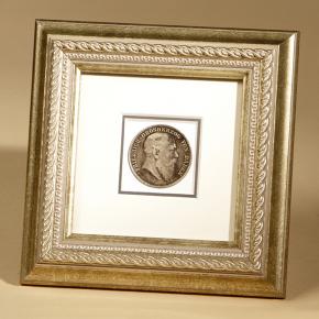 Ramka do oprawy monety w srebrnym kolorze LUCA OS 0329
